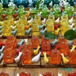 تندیس  گلدان شیشه ای و کبوتر - Image 3