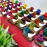 تندیس  گلدان شیشه ای و کبوتر - Image 2