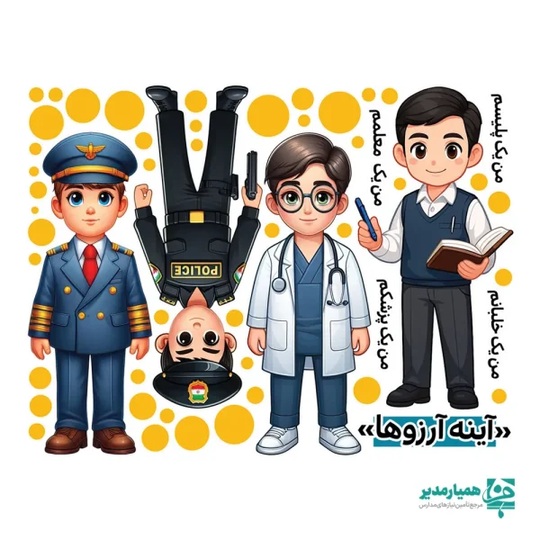 استیکردیواری آینه آرزوها پسرانه (کد38) - Image 1