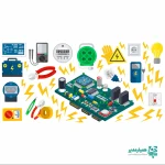 استیکر دیواری برق و الکترونیک (کد6) - Image 2