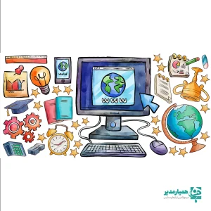 استیکر دیواری کامپیوتر(کد 19)