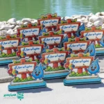 استند چوبی طرح قطره آب هنرمند