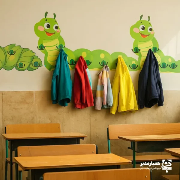 استیکر جا لباسی دار طرح کرم شب تاب - Image 1