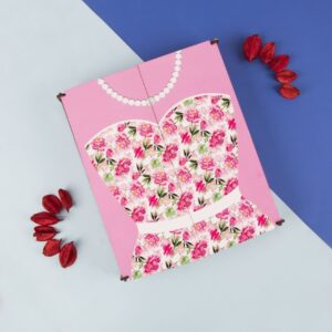 جعبه کادو طرح پیراهن زنانه