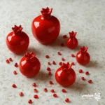 انار سرامیکی قرمز - Image 2