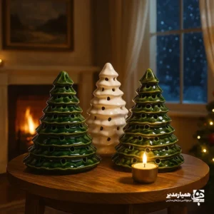 جا شمعی طرح کاج