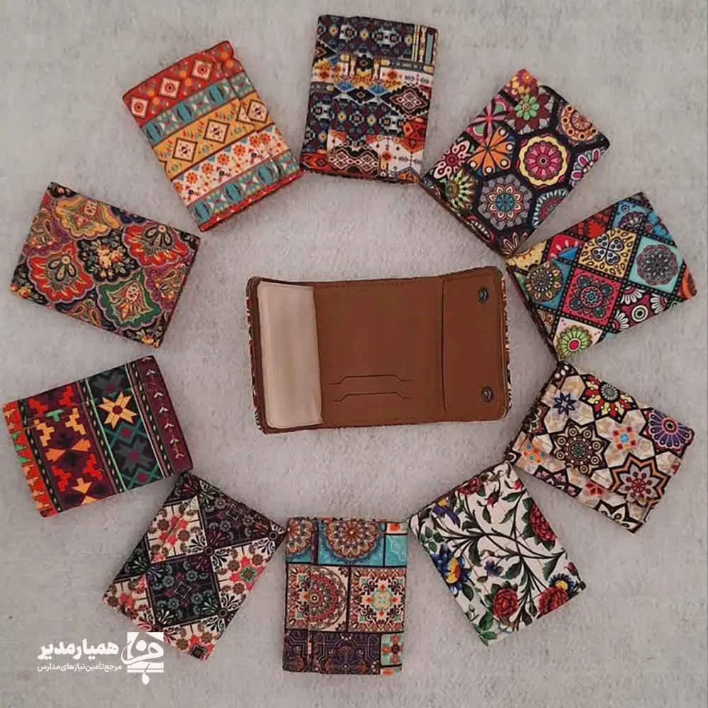 مخمل 1 جاکارتی و کیف پول سنتی مخمل - Image 1