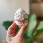 تخم مرغ طرح گل برجسته - Image 5