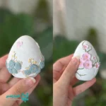 تخم مرغ طرح گل برجسته - Image 2
