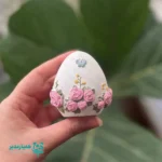 تخم مرغ طرح گل برجسته - Image 7