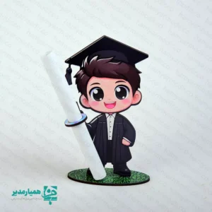 🎓🌸 استند کارنامه فارغ‌التحصیلی پسرانه یکی از محصولات ویژه و متفاوت مجموعه همیار مدیر است که با طراحی فانتزی و کودک‌پسند، مخصوص جشن فارغ‌التحصیلی دانش‌آموزان مقطع ابتدایی تولید شده است ✨ این استند به‌گونه‌ای طراحی شده که کارنامه دانش‌آموز به‌زیباترین و شادترین شکل ممکن داخل آن قرار بگیرد و لحظه دریافت کارنامه را به یک خاطره شیرین و به‌یادماندنی تبدیل کند 😊🌸 طراحی شاد و دوست‌داشتنی این محصول باعث می‌شود دانش‌آموزان با اشتیاق و ذوق بیشتری در مراسم فارغ‌التحصیلی شرکت کنند و احساس موفقیت و دیده‌شدن را تجربه نمایند 🎉🎓 📐 ابعاد: ۱۶ × ۹ × ۲ سانتی‌متر ⚖️ وزن: حدود ۲۵ گرم، بسیار سبک و مناسب استفاده کودکان ✅ کاربرد: مناسب برای: جشن فارغ‌التحصیلی دبستان مراسم پایان سال تحصیلی اهدای کارنامه به شکل تشریفاتی ایجاد خاطره ماندگار برای دانش‌آموزان 🎀 ویژگی متمایز: این محصول یک طراحیخاص همیار مدیر است به همین دلیل انتخابی ویژه برای مدارس خلاق و فعال در برگزاری مراسم‌های دانش‌آموزی به شمار می‌رود 🌟 ✨ اگر به‌دنبال راهی متفاوت، شاد و تأثیرگذار برای اهدای کارنامه به دانش‌آموزان پسر دبستانی هستید، استند کارنامه فارغ‌التحصیلی پسرانه انتخابی هوشمندانه از مجموعه کیمیا هنر خواهد بود. 🎓🌸 &nbsp;