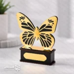 تندیس مینیاتوری طرح پروانه طلائی - Image 2