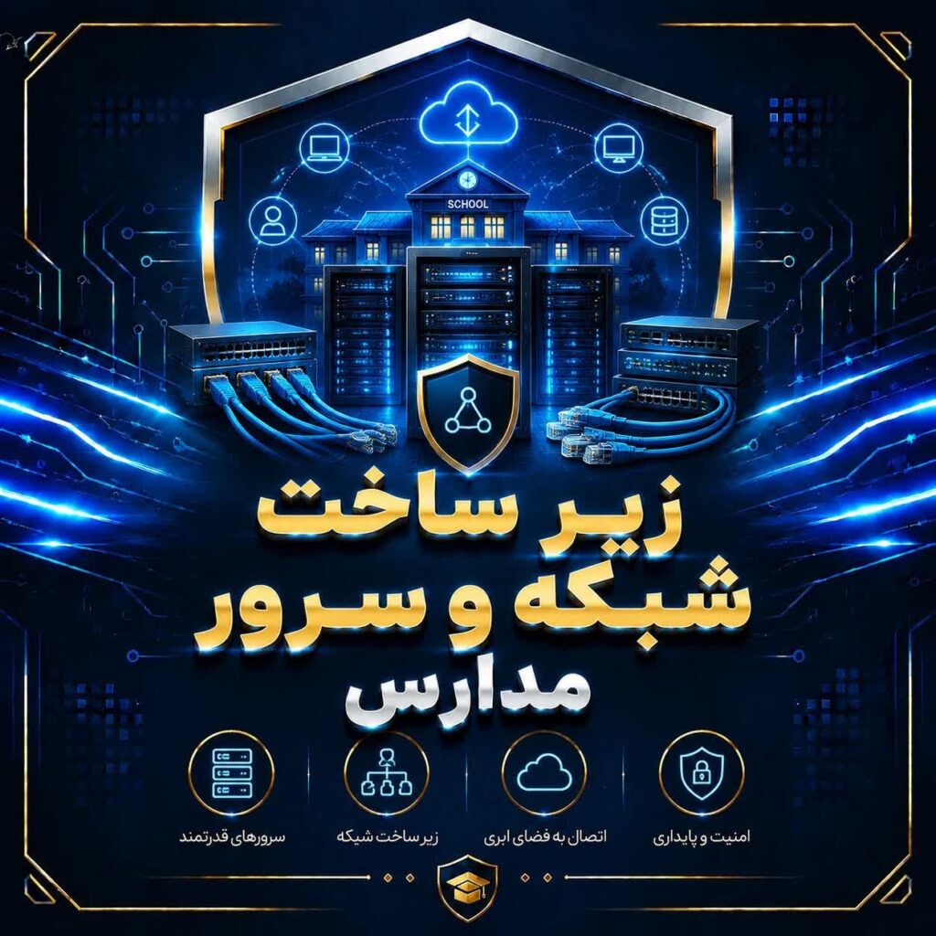 زیرساخت شبکه و سرور مدارس