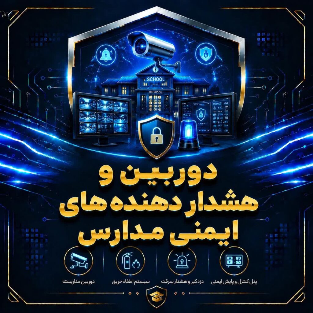 دوربین و هشداردهنده ای ایمنی مدارس