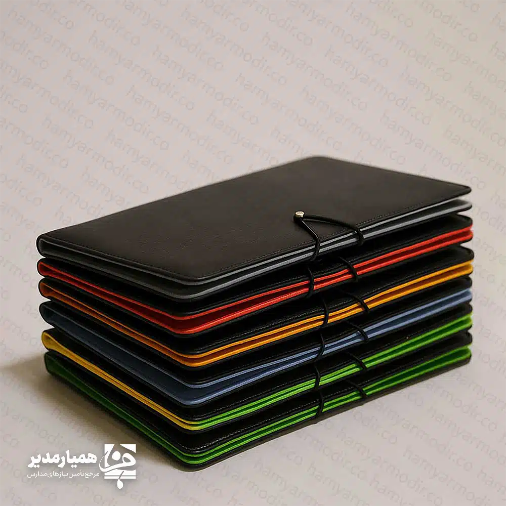 دفترچه کلاسوری چرمی A5
