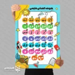 📚 پوستر حروف الفبای فارسی همراه با نمونه مثال پوستر آموزش حروف الفبای فارسی یکی از کاربردی‌ترین ابزارهای آموزشی برای آغاز یادگیری خواندن و نوشتن در کودکان است. این پوستر با طراحی شاد، رنگ‌بندی جذاب و چیدمان منظم، حروف الفبا را به‌صورت واضح و قابل فهم معرفی می‌کند و در کنار هر حرف، نمونه مثال آموزشی قرار داده شده تا کودک بتواند ارتباط بین حرف و واژه را بهتر درک کند. استفاده از این پوستر در محیط‌های آموزشی، باعث می‌شود دانش‌آموزان به‌صورت دیداری با حروف فارسی آشنا شوند و در کنار آموزش معلم، یادگیری سریع‌تر و عمیق‌تری داشته باشند. وجود مثال‌های ساده و قابل‌تشخیص، به تقویت حافظه دیداری، آمادگی برای خواندن و افزایش تمرکز کودکان کمک می‌کند. ✨ ویژگی‌های پوستر حروف الفبا آموزش کامل حروف الفبای فارسی به‌صورت دیداری همراه با نمونه مثال برای درک بهتر هر حرف طراحی رنگی، شاد و مناسب فضای کودکانه مناسب برای نصب در کلاس درس، پیش‌دبستانی و دبستان کمک به یادگیری سریع‌تر حروف و واژه‌ها مناسب برای فضاسازی آموزشی مدارس در زمان بازگشایی 🎓 کاربردهای آموزشی این پوستر برای معلمان پایه اول، مربیان پیش‌دبستانی و والدینی که قصد دارند در خانه نیز آموزش حروف را تقویت کنند، بسیار مفید است. نمایش مداوم حروف در محیط، باعث تثبیت بهتر یادگیری شده و کودک را در مسیر آشنایی با خواندن و نوشتن همراهی می‌کند. وجود مثال‌های تصویری و واژه‌های ساده در کنار حروف، به آموزش مفهومی کمک می‌کند و باعث می‌شود دانش‌آموز فقط شکل حرف را حفظ نکند، بلکه آن را در قالب واژه نیز بشناسد. این ویژگی، پوستر را به یک ابزار آموزشی مؤثر و ماندگار تبدیل کرده است. 🏫 مناسب برای چه محیط‌هایی است؟ پوستر حروف الفبای فارسی برای نصب در کلاس‌های ابتدایی، پیش‌دبستانی، کتابخانه مدارس، اتاق‌های آموزشی و حتی فضاهای کمک‌آموزشی در منزل بسیار مناسب است. این پوستر علاوه بر جنبه آموزشی، به زیباسازی و شاداب‌سازی محیط یادگیری نیز کمک می‌کند. اگر به دنبال یک ابزار ساده، مفید و مؤثر برای آموزش حروف الفبا همراه با مثال هستید، این پوستر می‌تواند انتخابی بسیار مناسب برای تقویت یادگیری کودکان و ایجاد فضایی جذاب در مدرسه باشد. 🌈